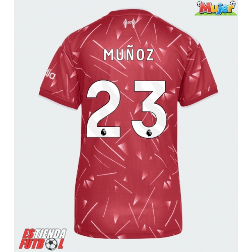 Liverpool Victor Munoz #23 Primera Equipación Mujer 2026-27 Manga Corta